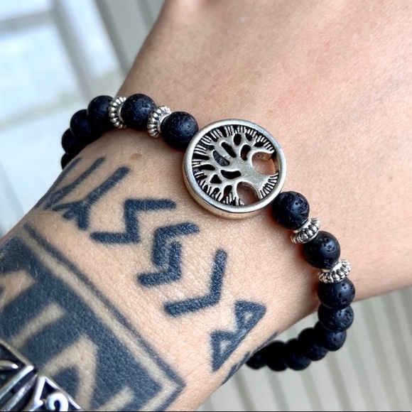 🔴 Tree of life & lava rock oil diffuser bracelet - Picture 6 of 12